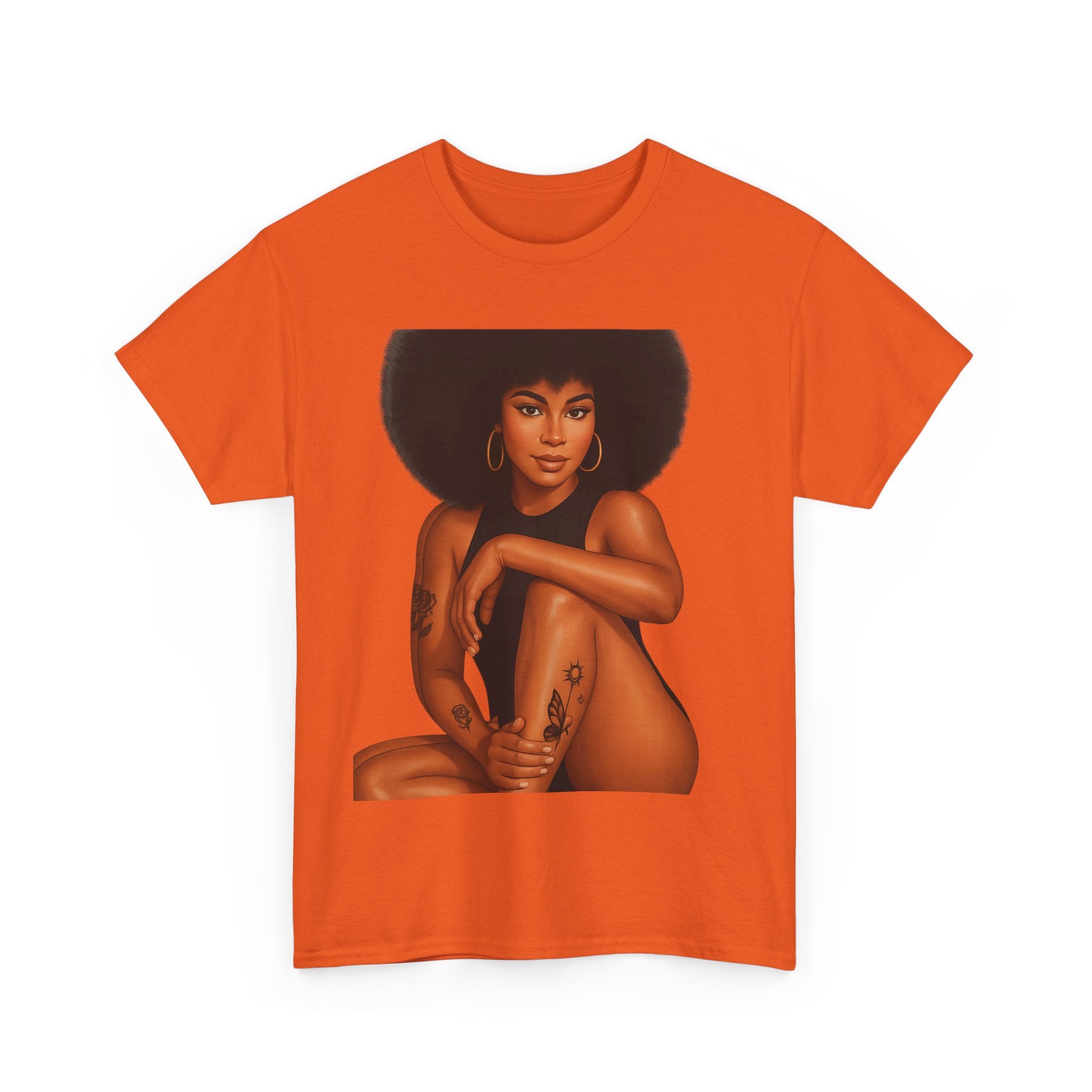 Empowering Art Tee - Celebrate Self-Love, Black History, Feminism, Body Positivity, Unisex Heavy Cotton Shirt