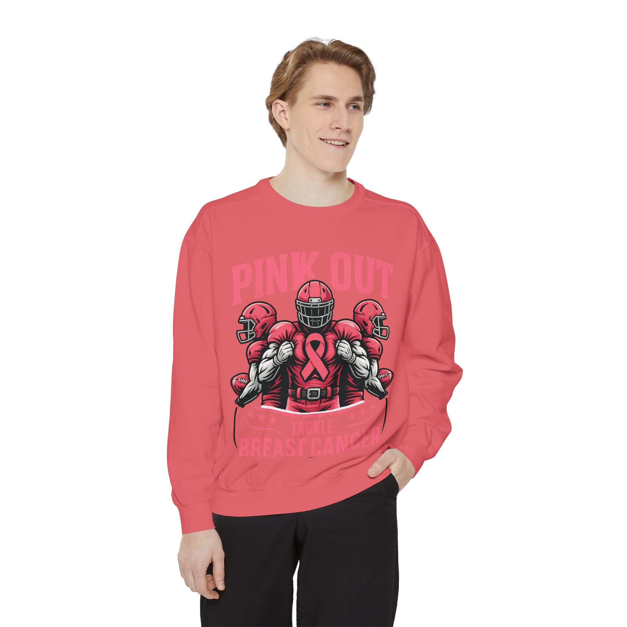 Breast Cancer Awareness Sweatshirt, Pink Out Tackle Breast Cancer Unisex Sweatshirt, Fundraising Apparel, Charitable Wear, Sports Fan [...]