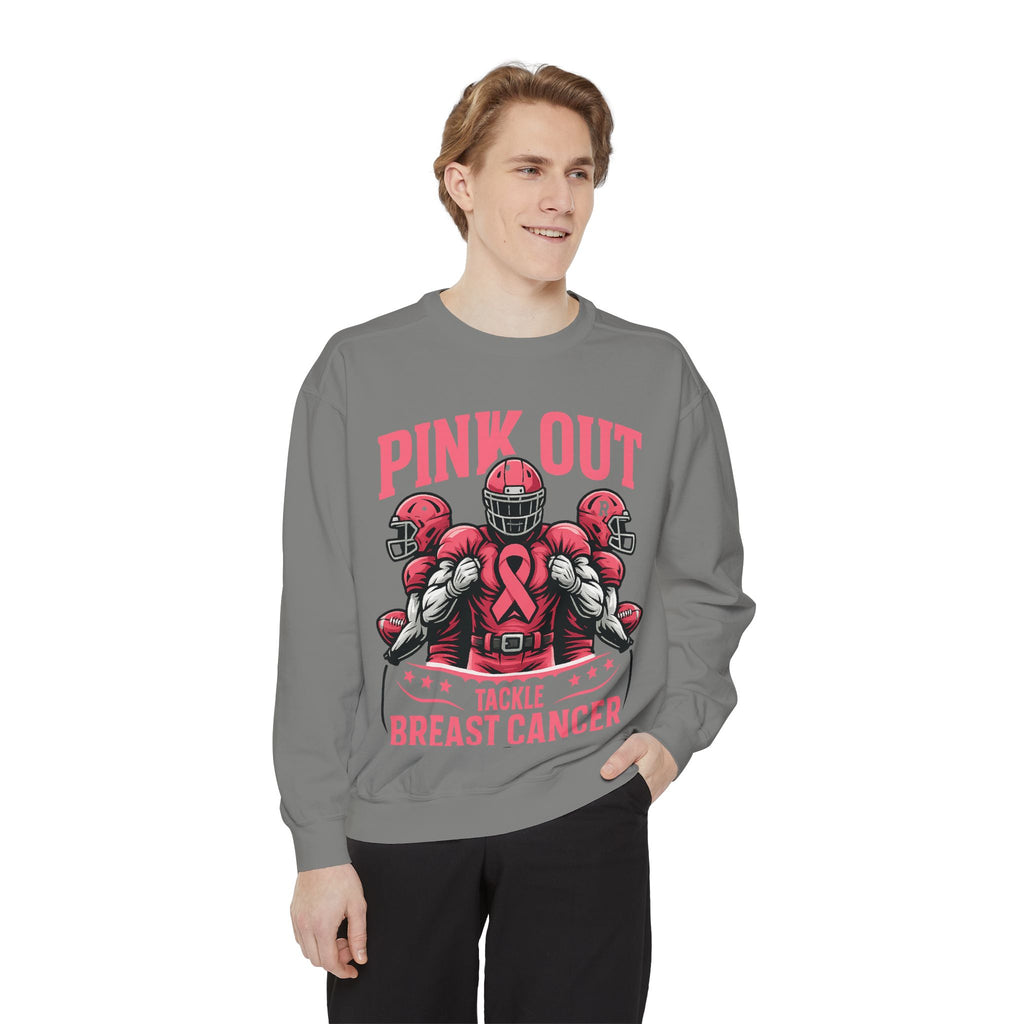 Breast Cancer Awareness Sweatshirt, Pink Out Tackle Breast Cancer Unisex Sweatshirt, Fundraising Apparel, Charitable Wear, Sports Fan [...]