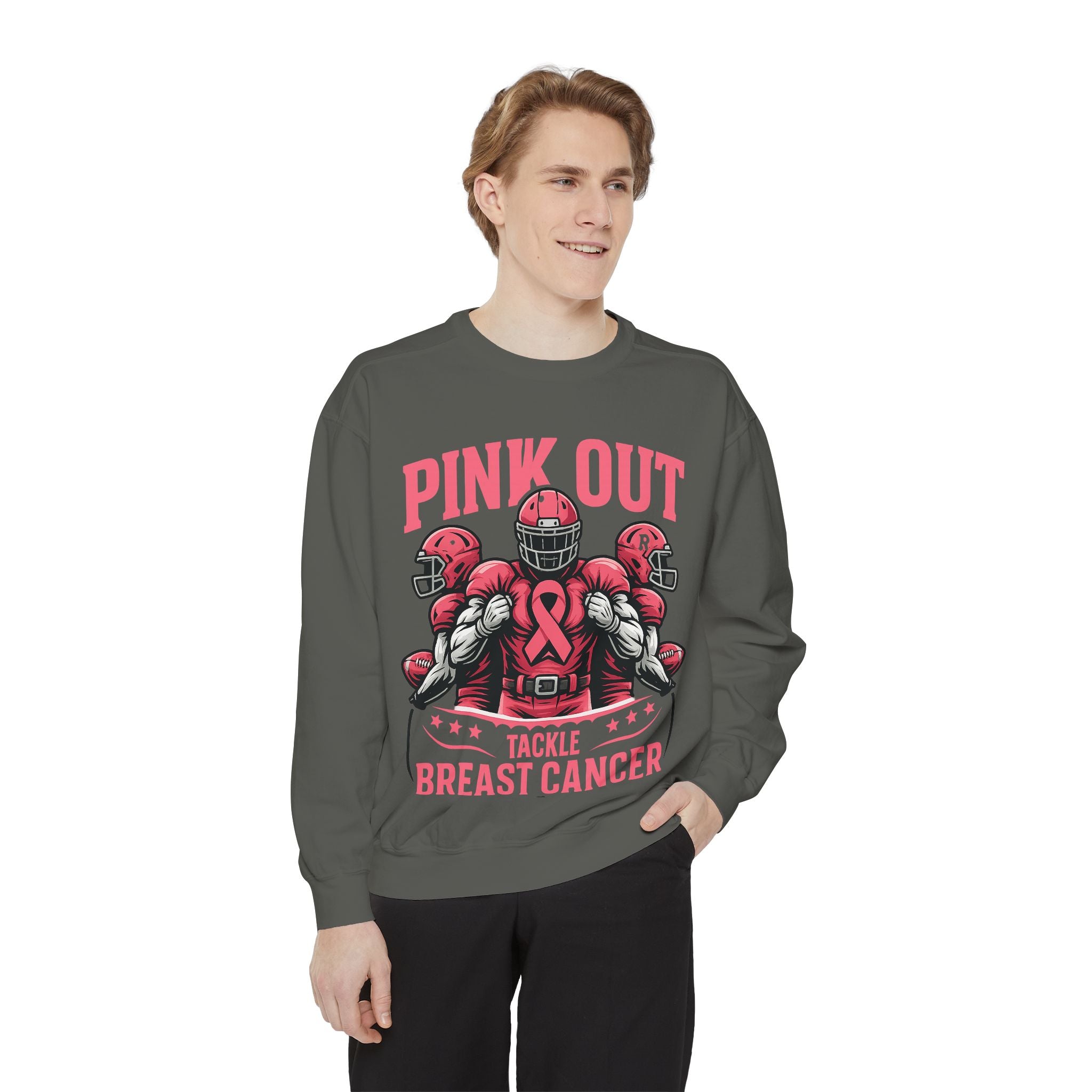 Breast Cancer Awareness Sweatshirt, Pink Out Tackle Breast Cancer Unisex Sweatshirt, Fundraising Apparel, Charitable Wear, Sports Fan [...]