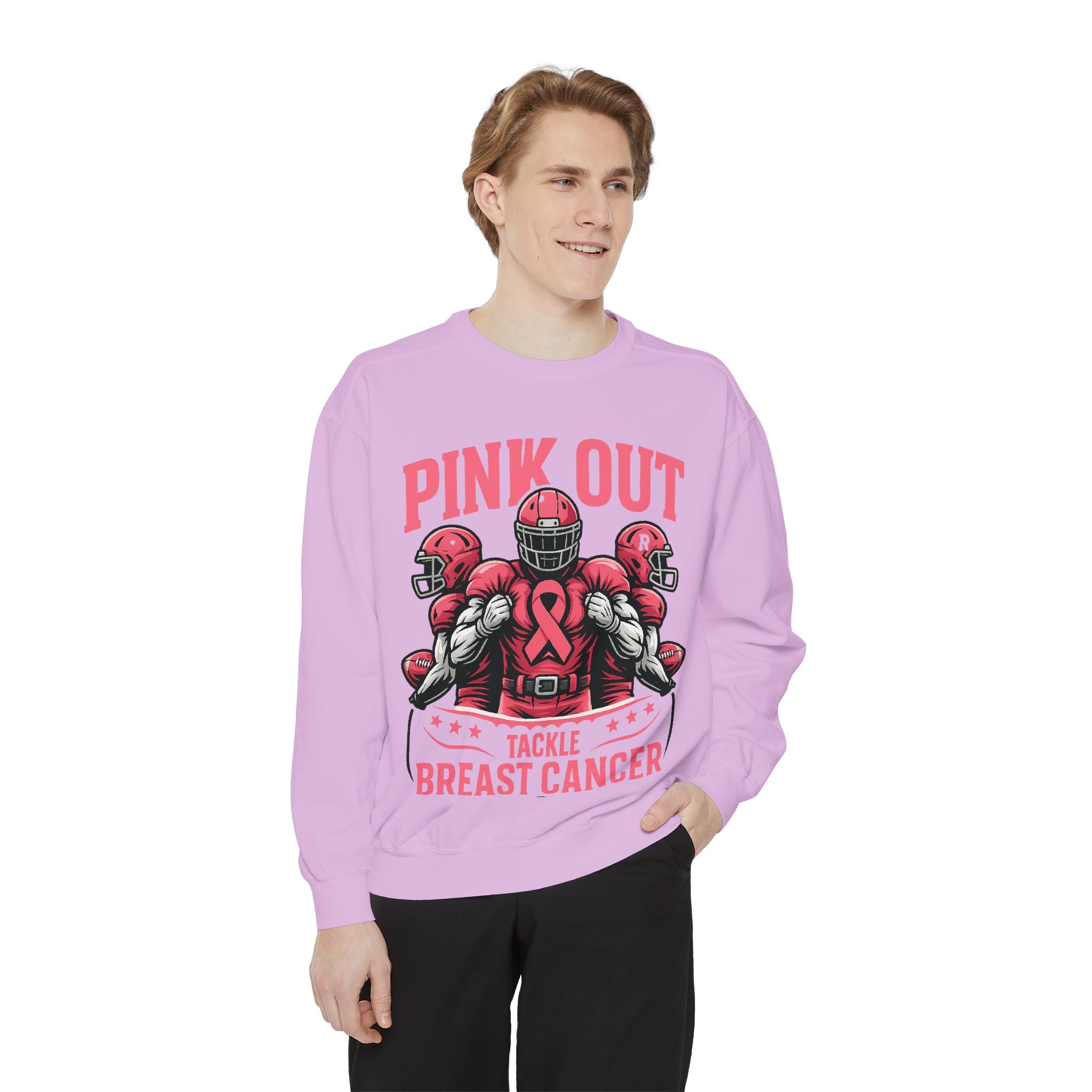 Breast Cancer Awareness Sweatshirt, Pink Out Tackle Breast Cancer Unisex Sweatshirt, Fundraising Apparel, Charitable Wear, Sports Fan [...]