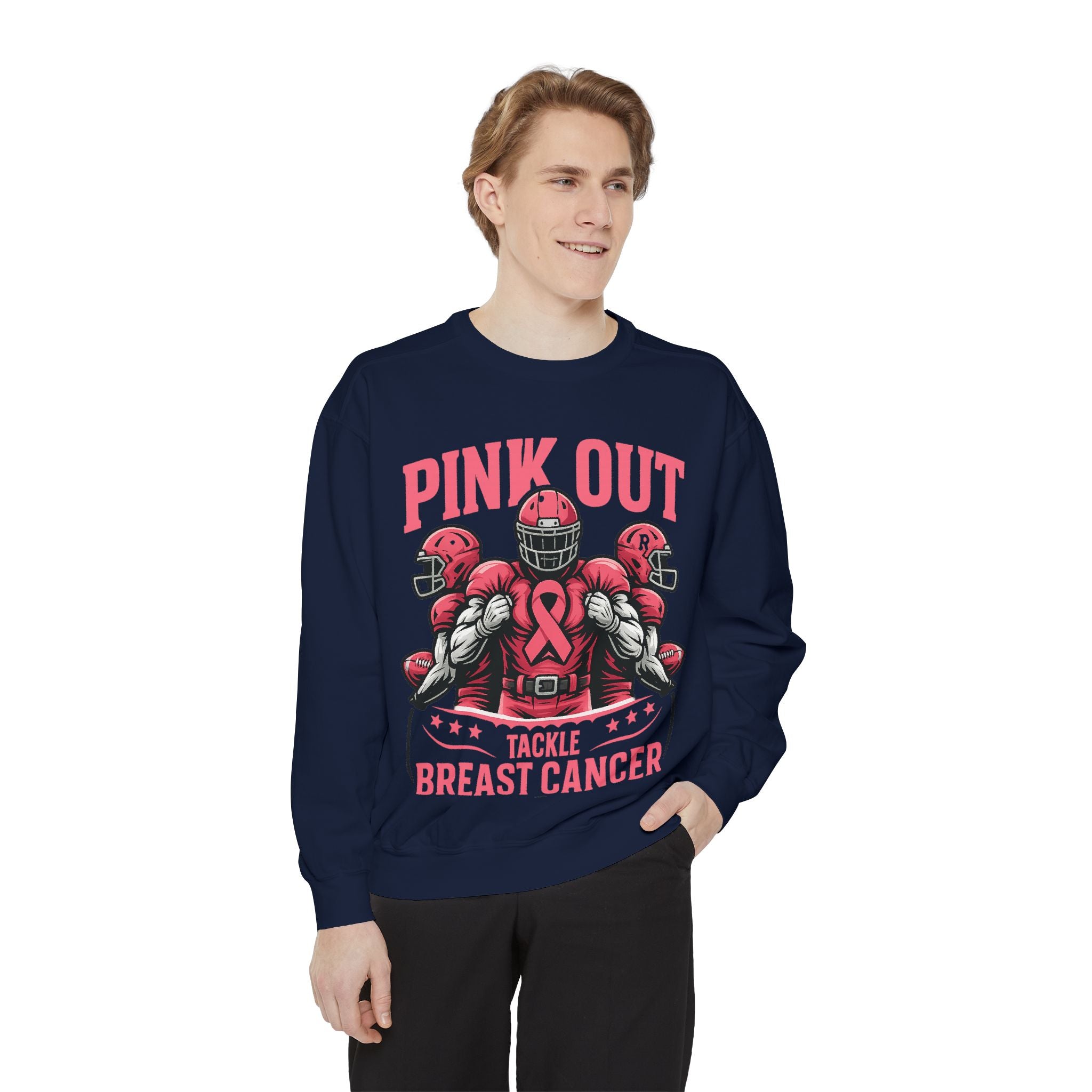 Breast Cancer Awareness Sweatshirt, Pink Out Tackle Breast Cancer Unisex Sweatshirt, Fundraising Apparel, Charitable Wear, Sports Fan [...]