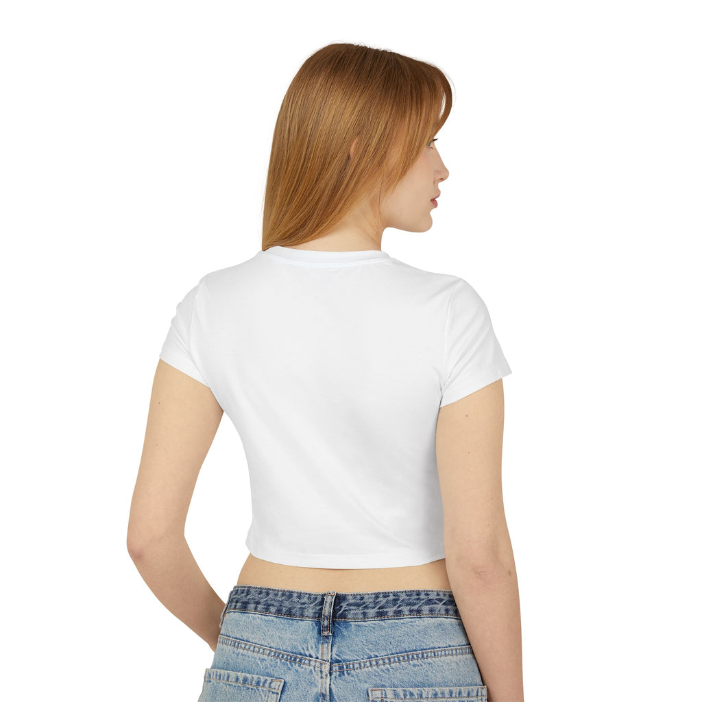 Stylish Ghost Women's Baby Tee, Cute Crop Top, Halloween Apparel, Trendy Aesthetic Shirt, Gift for Teens, Everyday Fashion