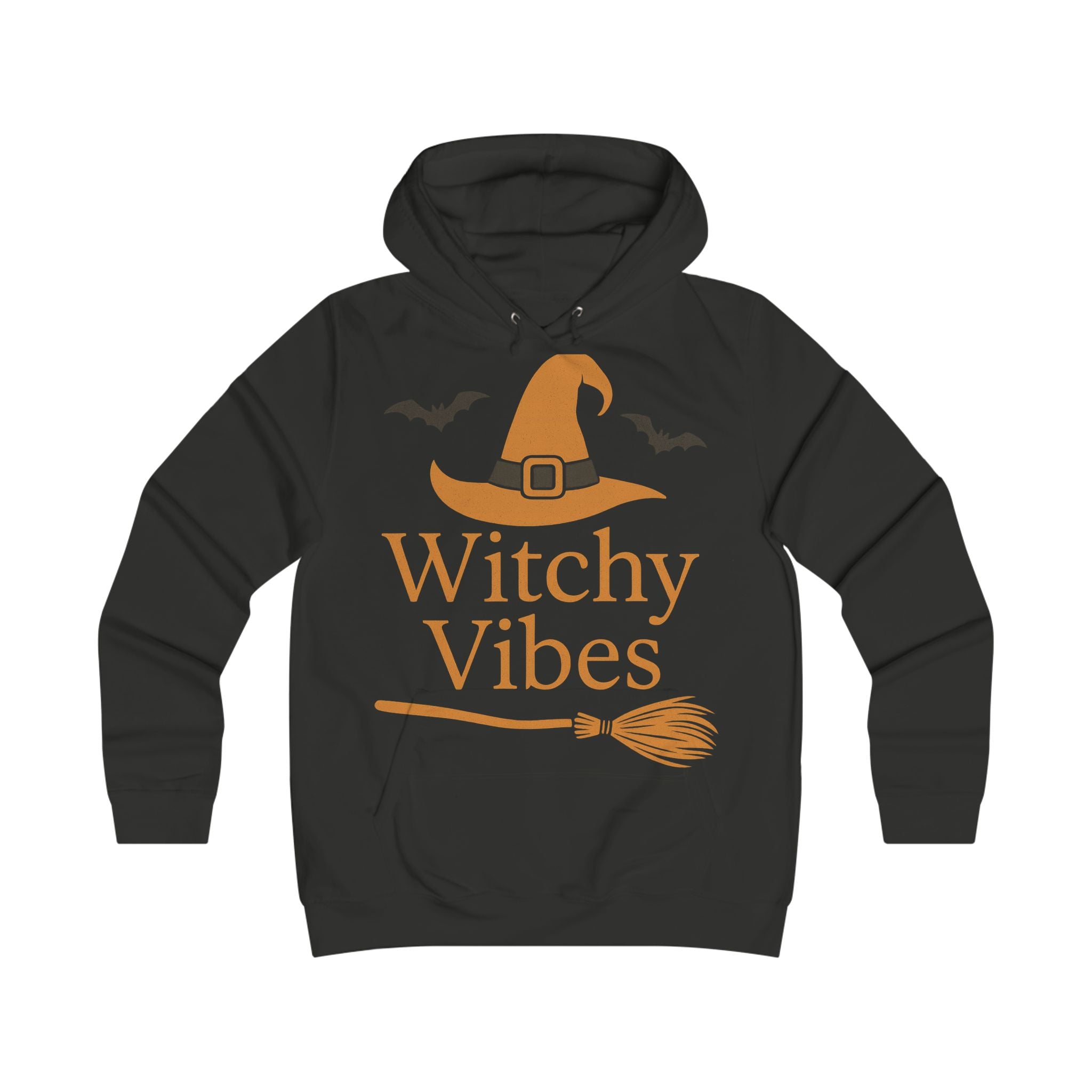 Witchy Vibes Hoodie, Cozy Halloween Sweatshirt, Perfect for Fall Festivities, Cute Witch Apparel, Spooky Season Clothing