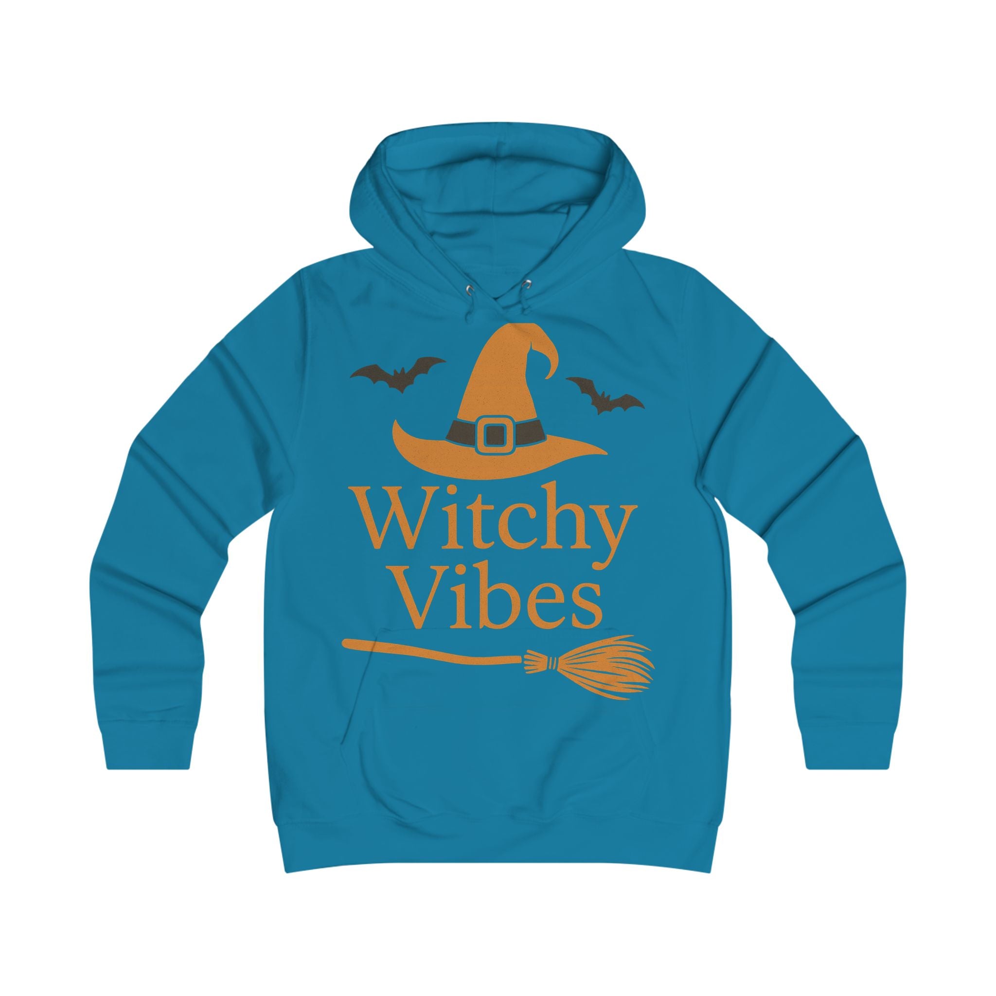 Witchy Vibes Hoodie, Cozy Halloween Sweatshirt, Perfect for Fall Festivities, Cute Witch Apparel, Spooky Season Clothing