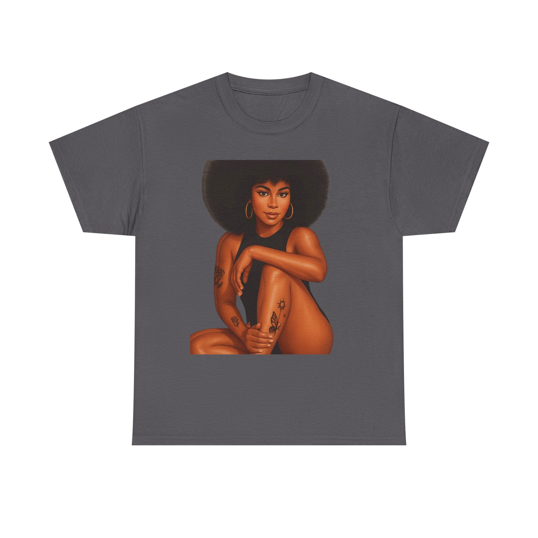 Empowering Art Tee - Celebrate Self-Love, Black History, Feminism, Body Positivity, Unisex Heavy Cotton Shirt