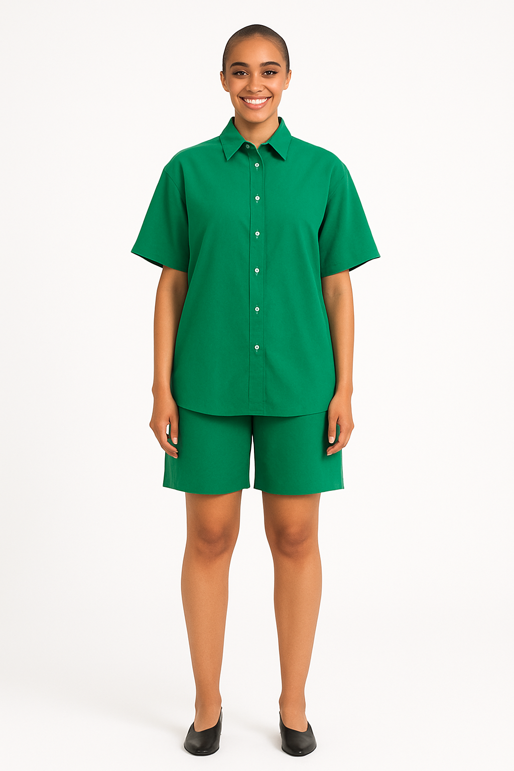 Women’s Crepe Two-Piece Set – Short & Trouser Styles