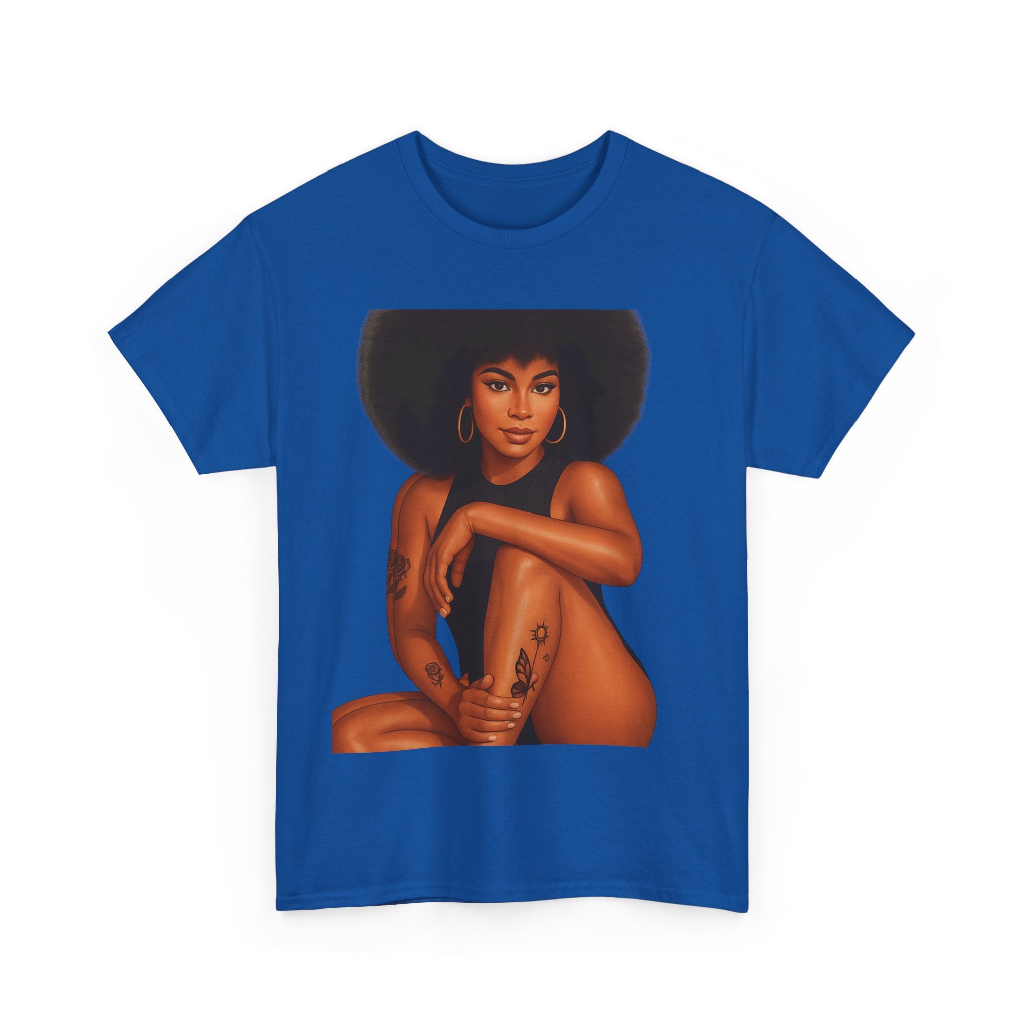 Empowering Art Tee - Celebrate Self-Love, Black History, Feminism, Body Positivity, Unisex Heavy Cotton Shirt