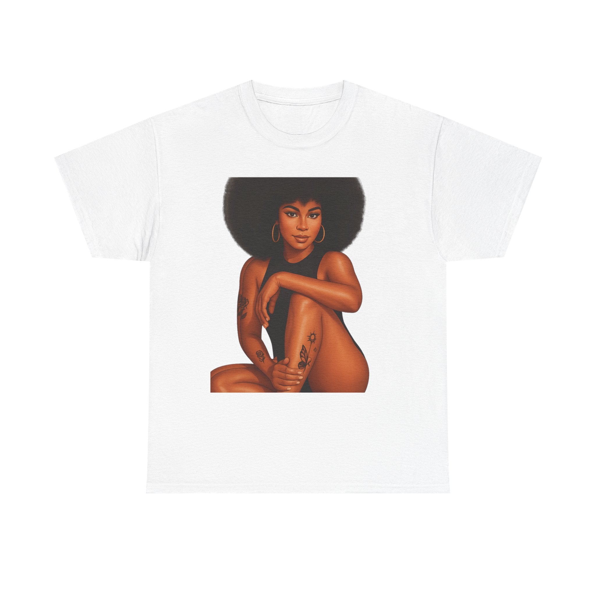 Empowering Art Tee - Celebrate Self-Love, Black History, Feminism, Body Positivity, Unisex Heavy Cotton Shirt