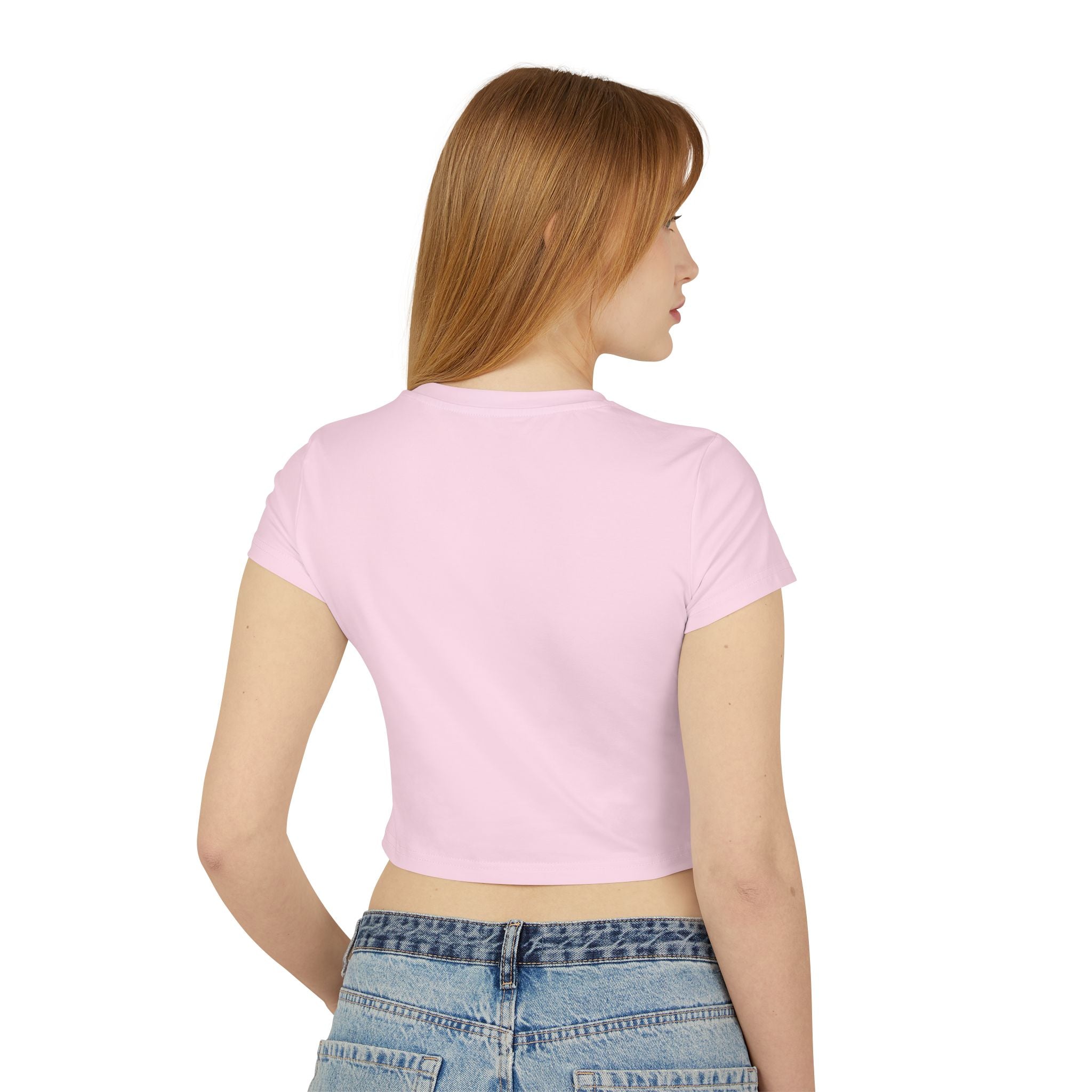 Stylish Ghost Women's Baby Tee, Cute Crop Top, Halloween Apparel, Trendy Aesthetic Shirt, Gift for Teens, Everyday Fashion