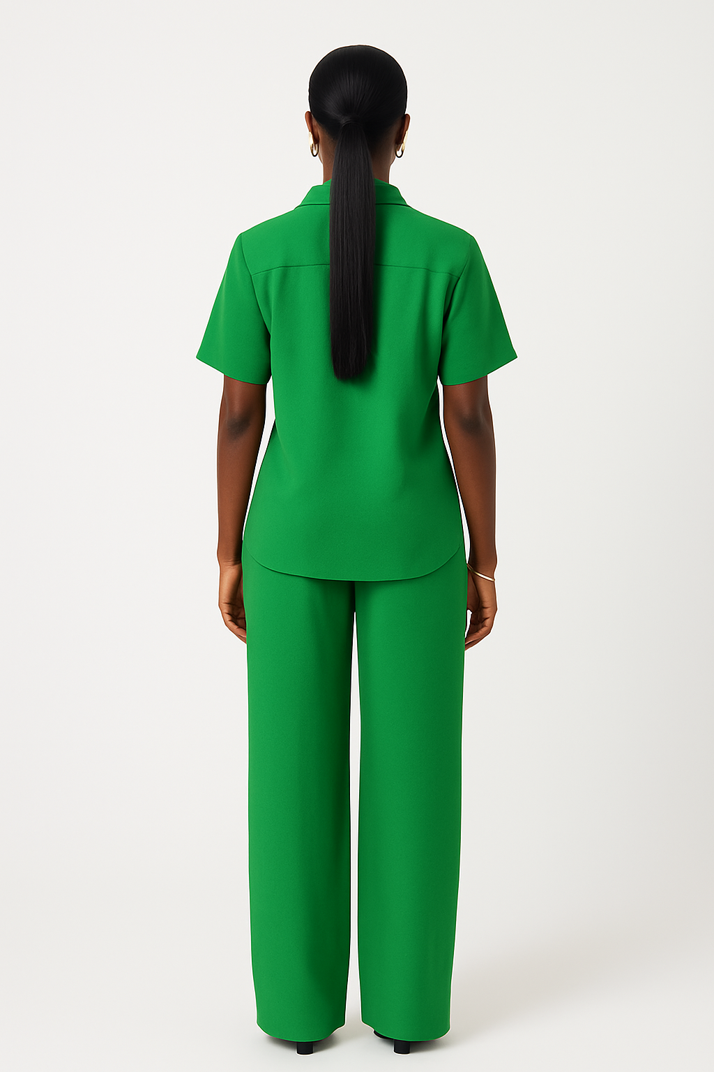 Women’s Crepe Two-Piece Set – Short & Trouser Styles