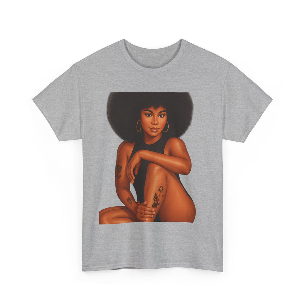 Empowering Art Tee - Celebrate Self-Love, Black History, Feminism, Body Positivity, Unisex Heavy Cotton Shirt
