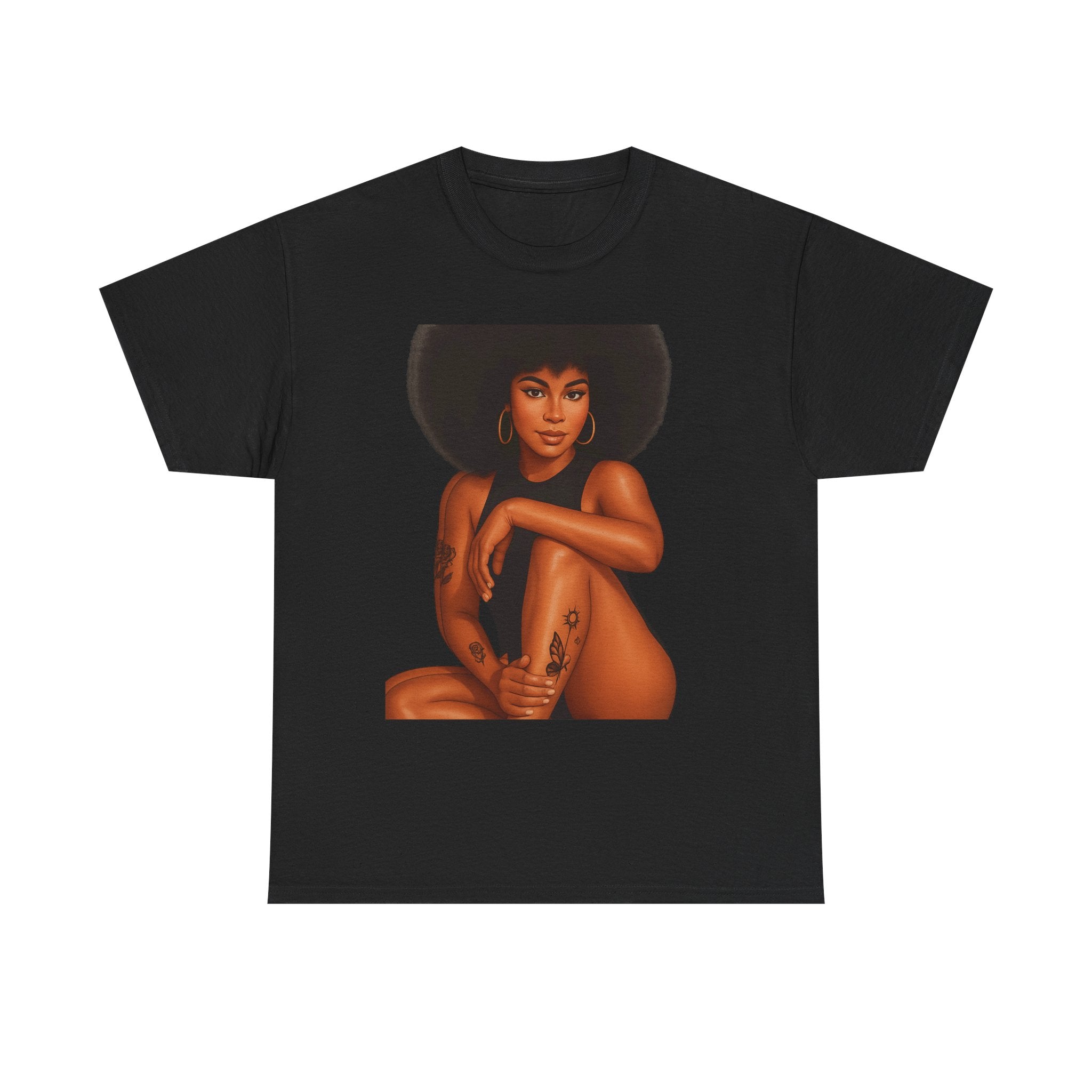 Empowering Art Tee - Celebrate Self-Love, Black History, Feminism, Body Positivity, Unisex Heavy Cotton Shirt