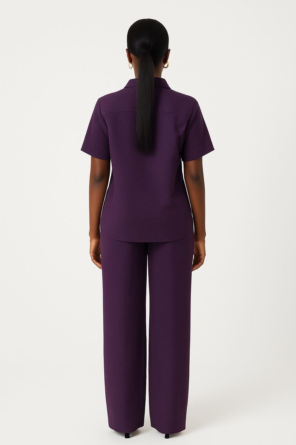 Women’s Crepe Two-Piece Set – Short & Trouser Styles