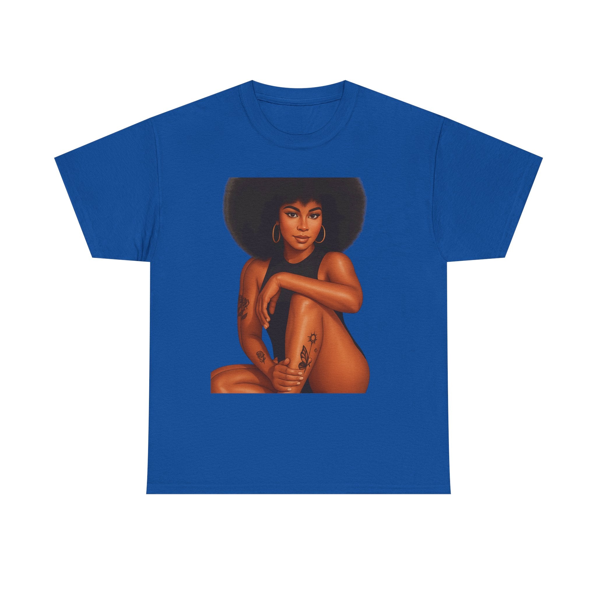Empowering Art Tee - Celebrate Self-Love, Black History, Feminism, Body Positivity, Unisex Heavy Cotton Shirt