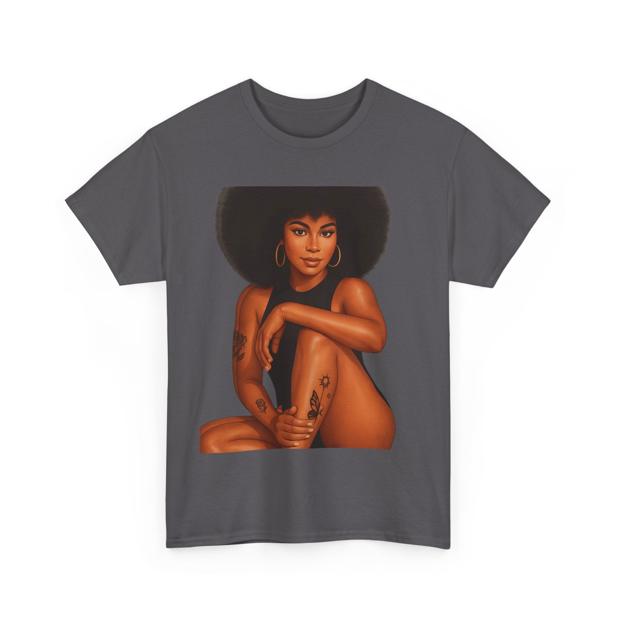 Empowering Art Tee - Celebrate Self-Love, Black History, Feminism, Body Positivity, Unisex Heavy Cotton Shirt