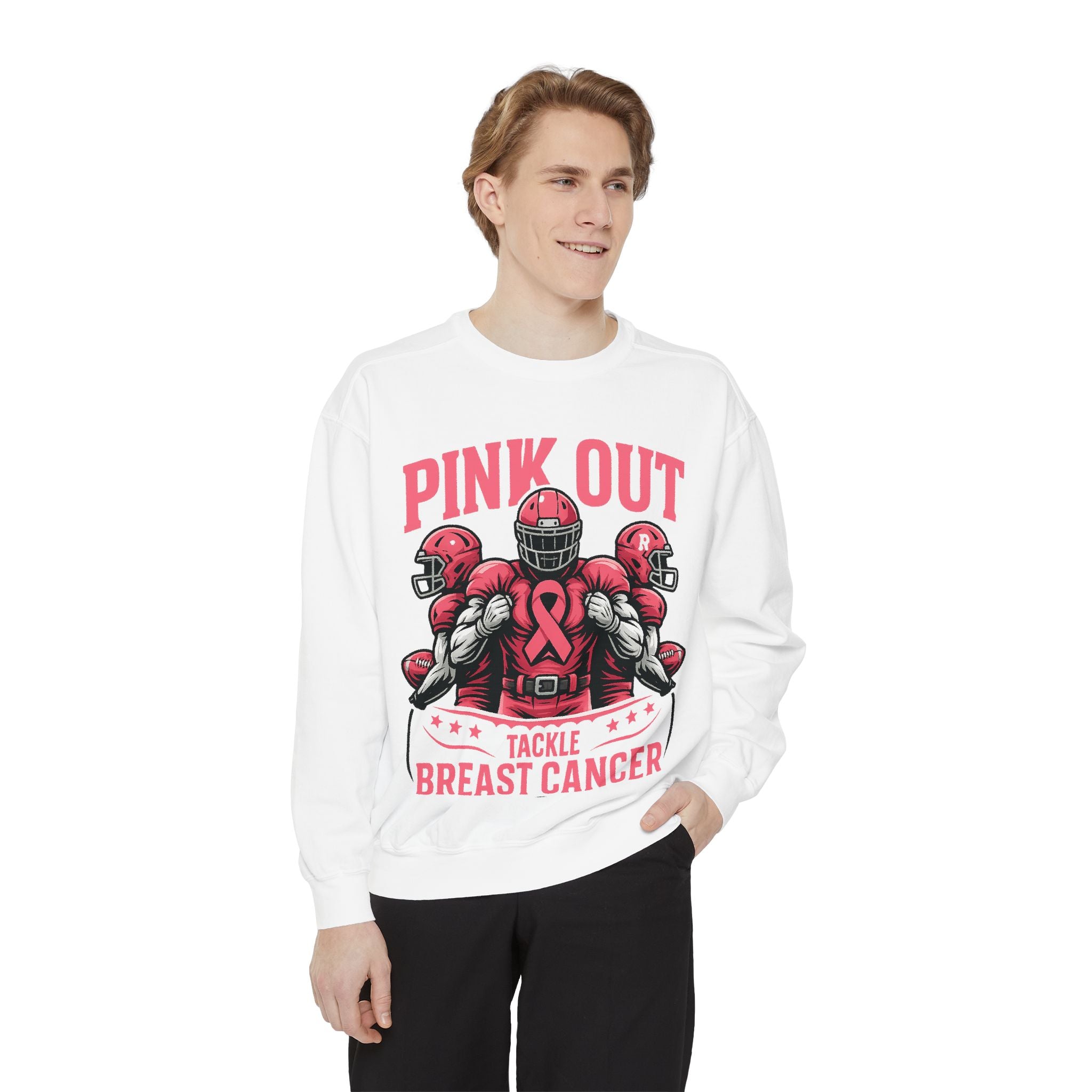 Breast Cancer Awareness Sweatshirt, Pink Out Tackle Breast Cancer Unisex Sweatshirt, Fundraising Apparel, Charitable Wear, Sports Fan [...]