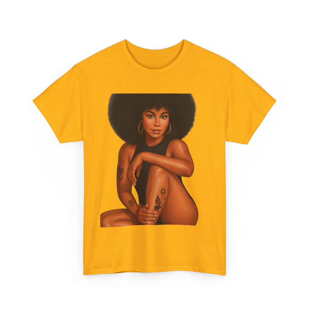 Empowering Art Tee - Celebrate Self-Love, Black History, Feminism, Body Positivity, Unisex Heavy Cotton Shirt