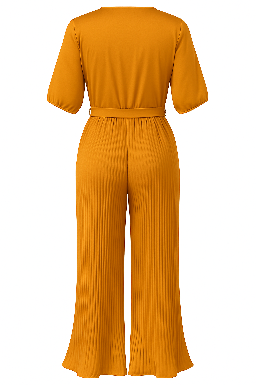 Elegant Pleated Wide-Leg Jumpsuit for Women | L–3XL | Luxury One-Piece Outfit