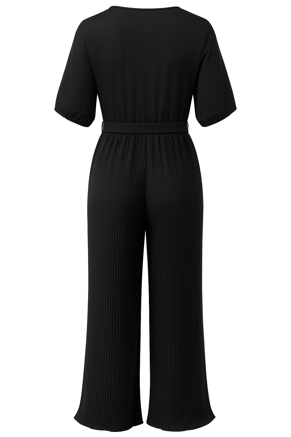 Elegant Pleated Wide-Leg Jumpsuit for Women | L–3XL | Luxury One-Piece Outfit