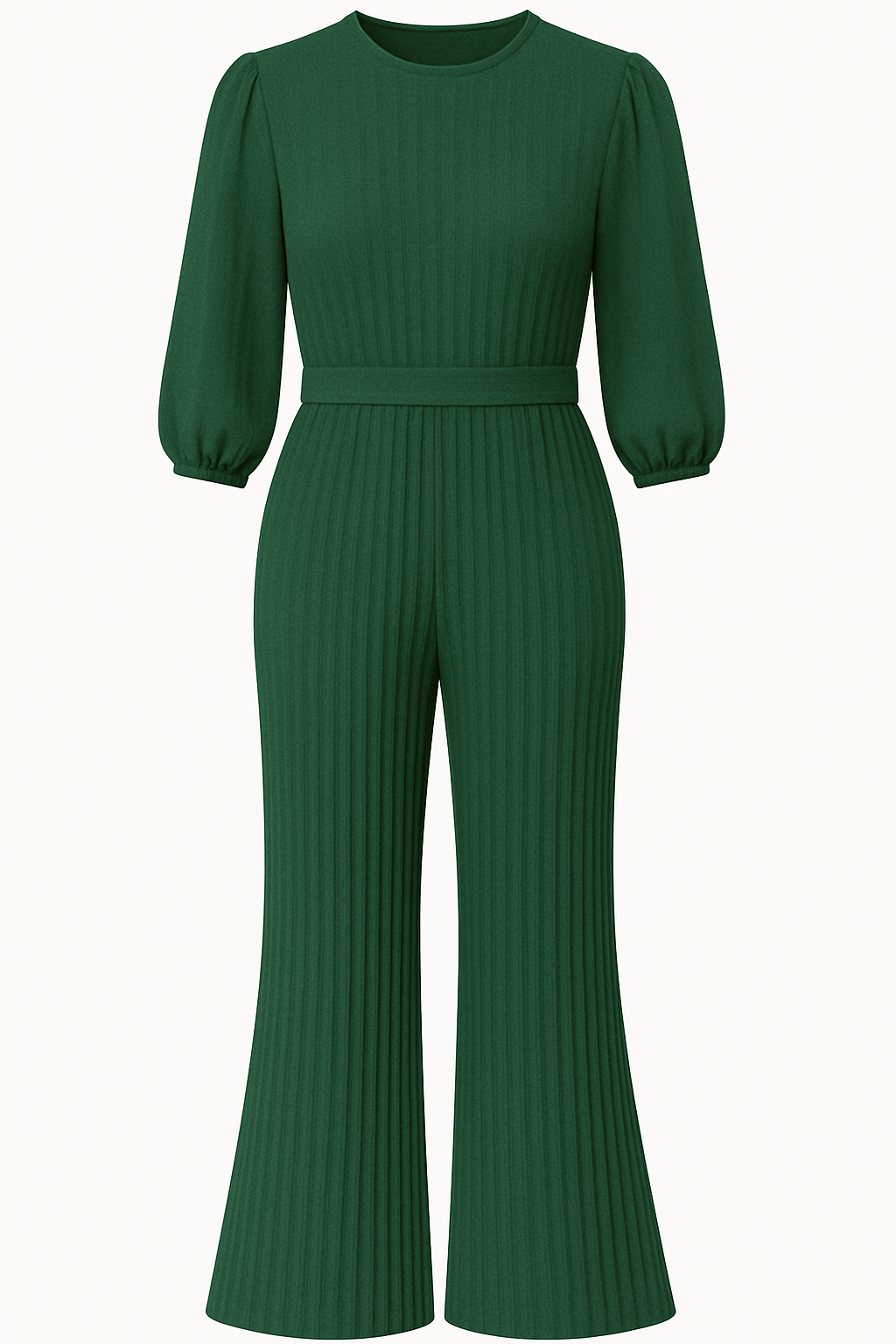 Elegant Pleated Wide-Leg Jumpsuit for Women | L–3XL | Luxury One-Piece Outfit