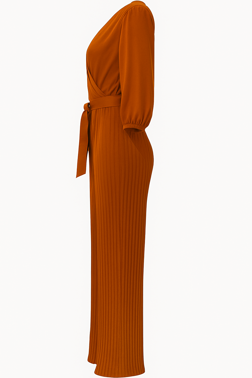 Elegant Pleated Wide-Leg Jumpsuit for Women | L–3XL | Luxury One-Piece Outfit