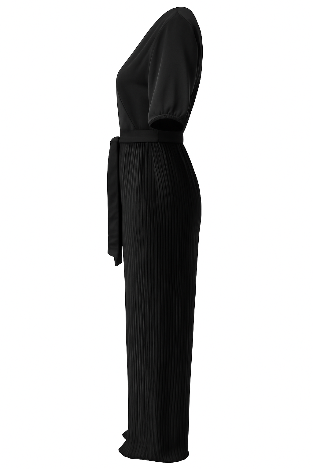 Elegant Pleated Wide-Leg Jumpsuit for Women | L–3XL | Luxury One-Piece Outfit