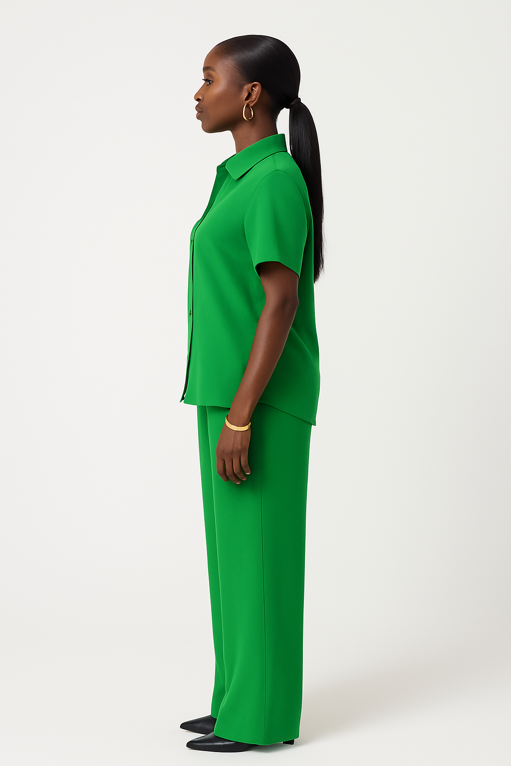 Women’s Crepe Two-Piece Set – Short & Trouser Styles