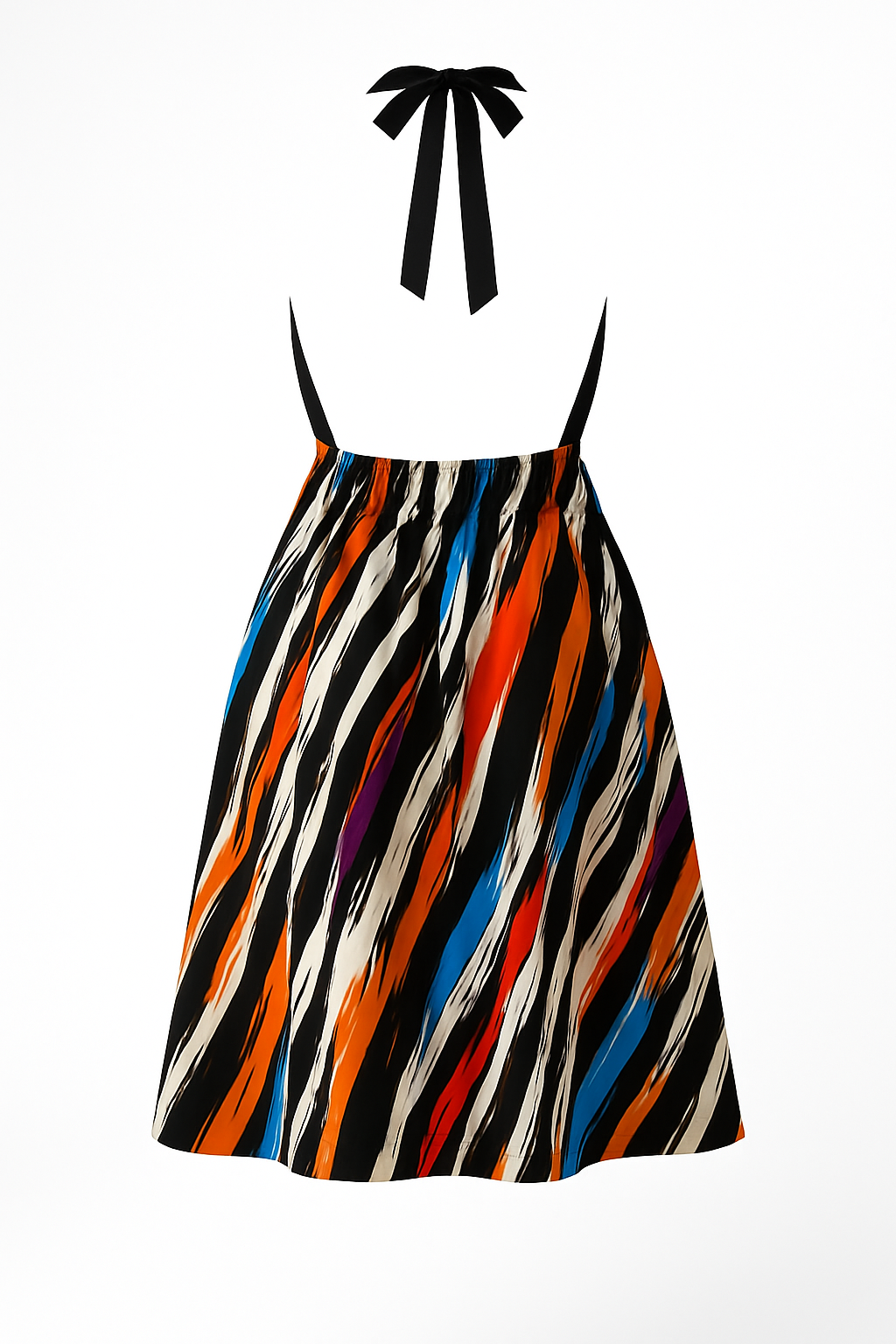 Women’s African Print Halter Maxi Dress – Vibrant Summer Style