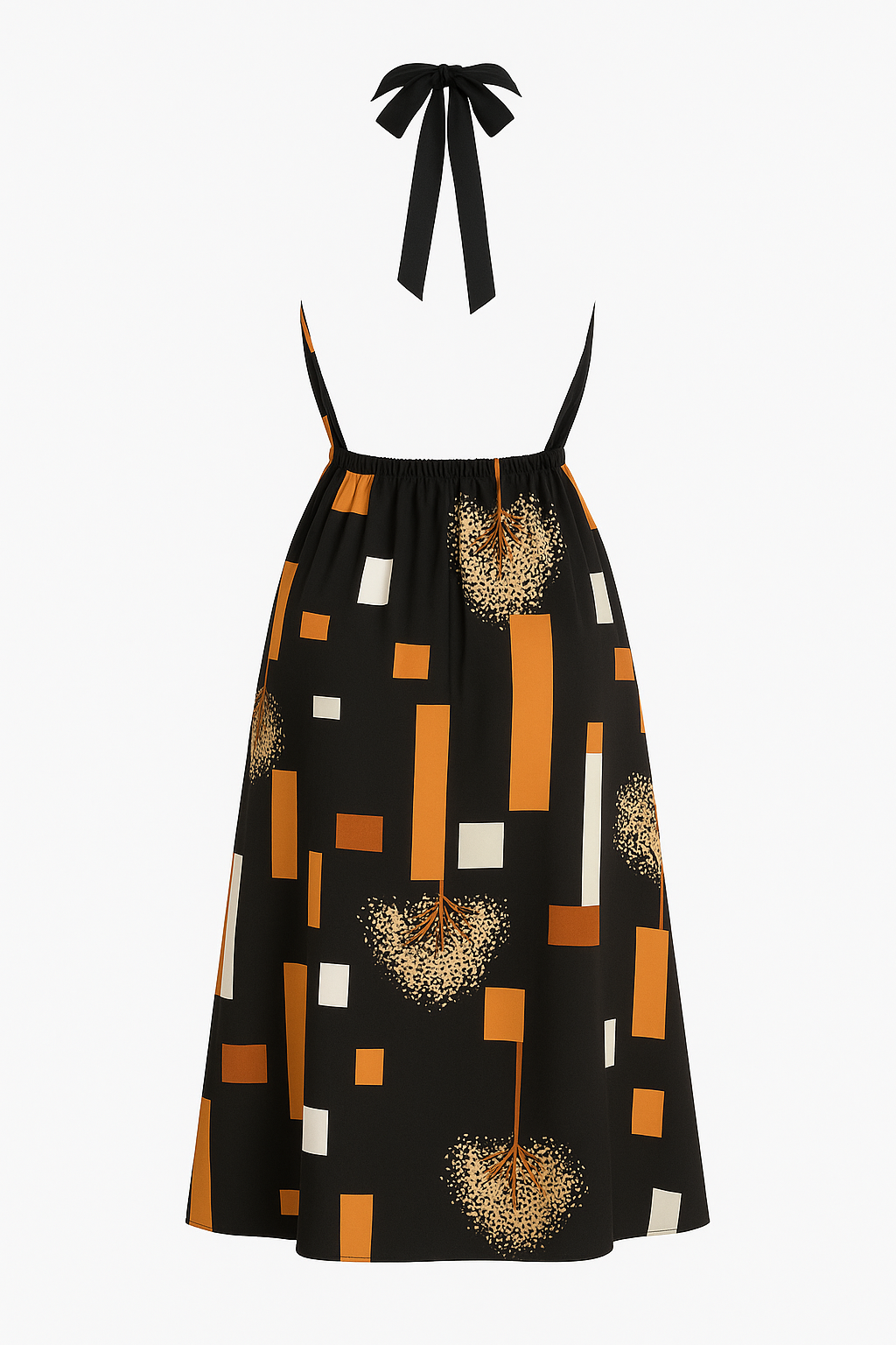 Women’s African Print Halter Maxi Dress – Vibrant Summer Style