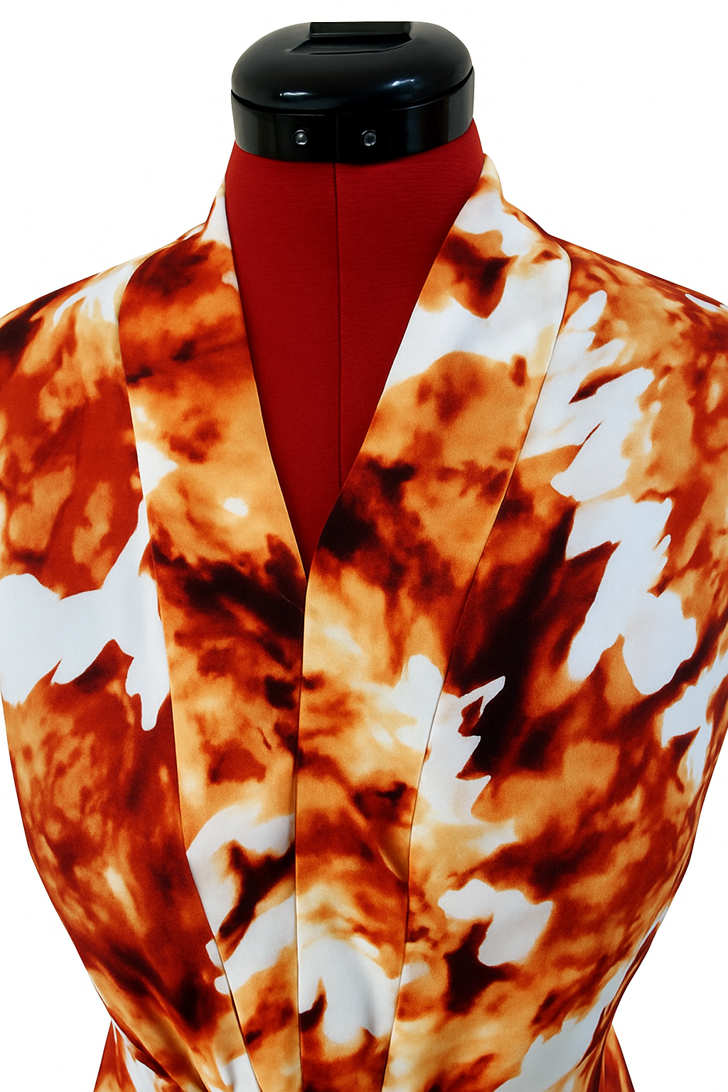 Luxury African Print Two-Piece Set (Top & Trouser) – Bold Tie-Dye Crepe Design