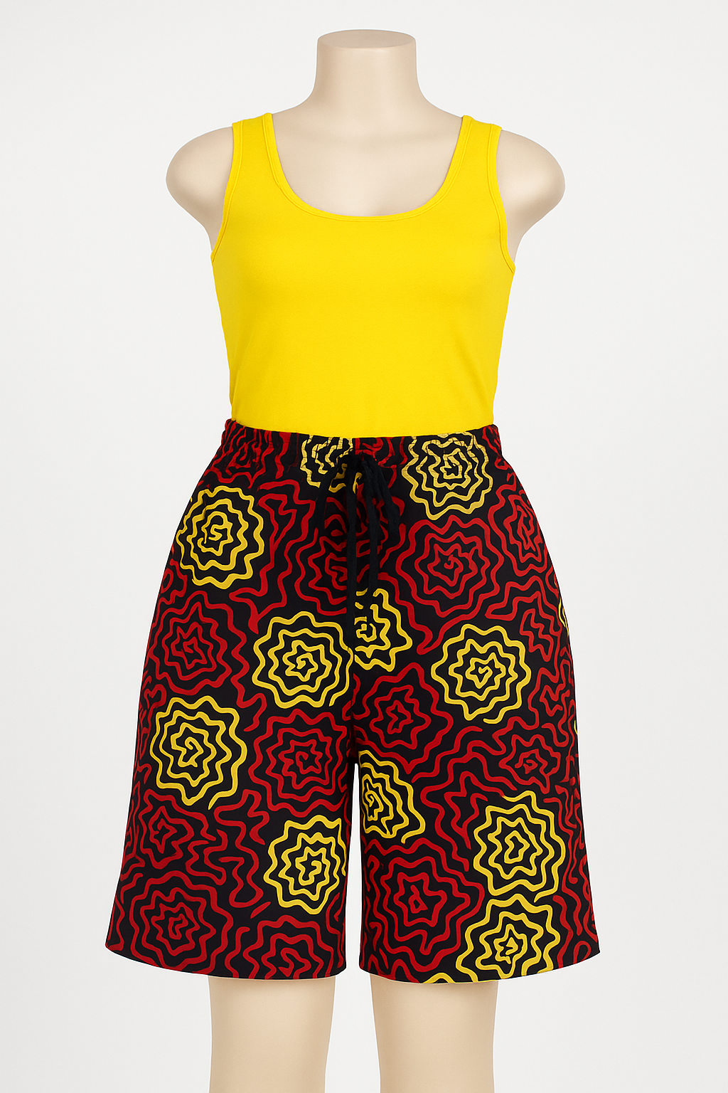 100% Cotton African Print Shorts | Bold Ankara Summer Style | Unisex Comfort Wear